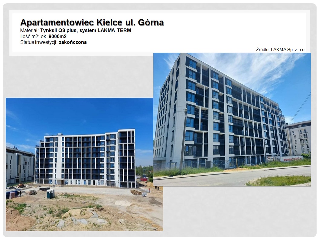 Apartamentowiec Kielce ul. Górna